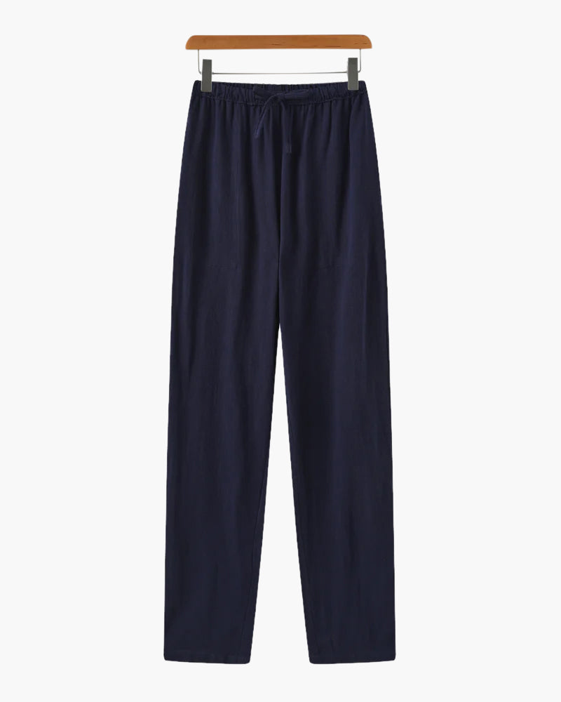 Loungewear Club™️ | Pantalon en Lin (Coupe Slim)