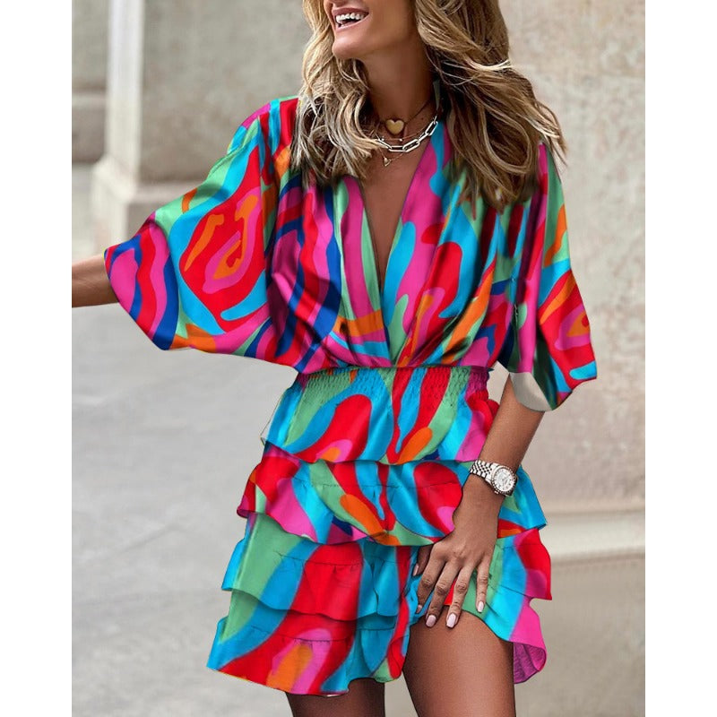 Francesca™ - Robe Imprimée Élégante