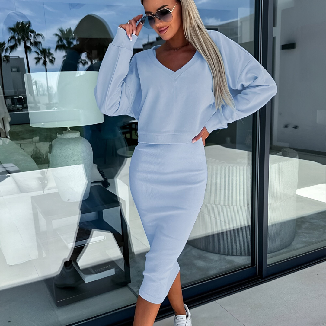 Loungewear Club™ | Ensemble Deux-Pièces Off-Shoulder