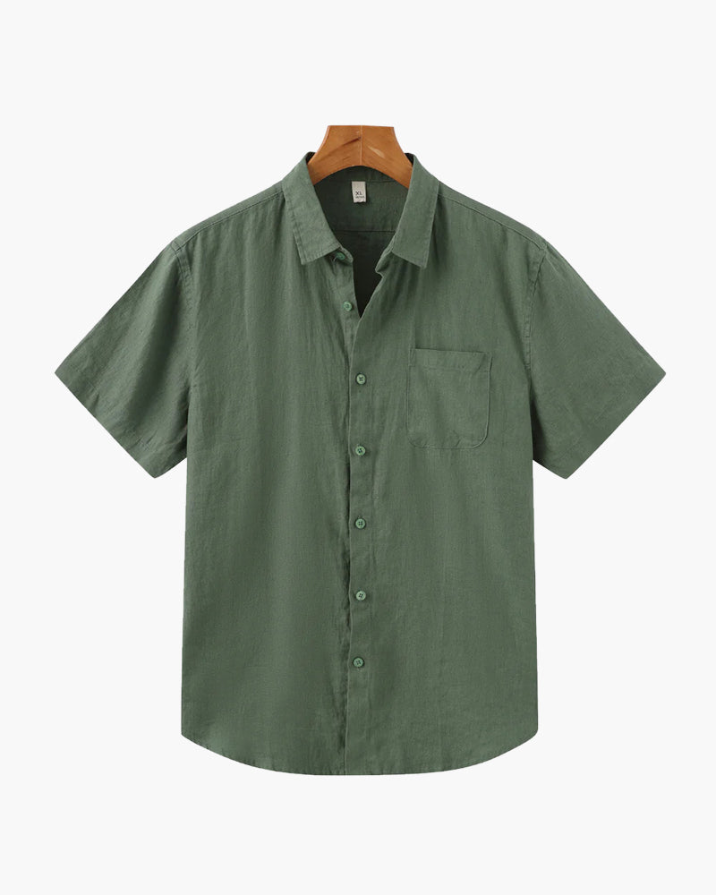 Loungewear Club™️ | Chemise en Lin (Manches Courtes)