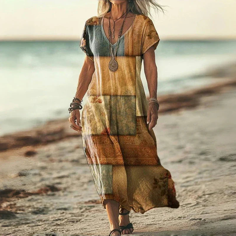 Loungewear Club™ | Robe Maxi Batik Ample