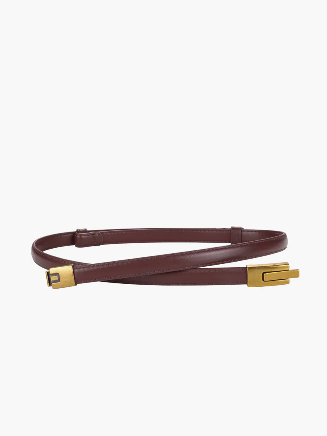 Loungewear Club™ | Ceinture Slim en Cuir Vintage avec Fermeture Magnétique