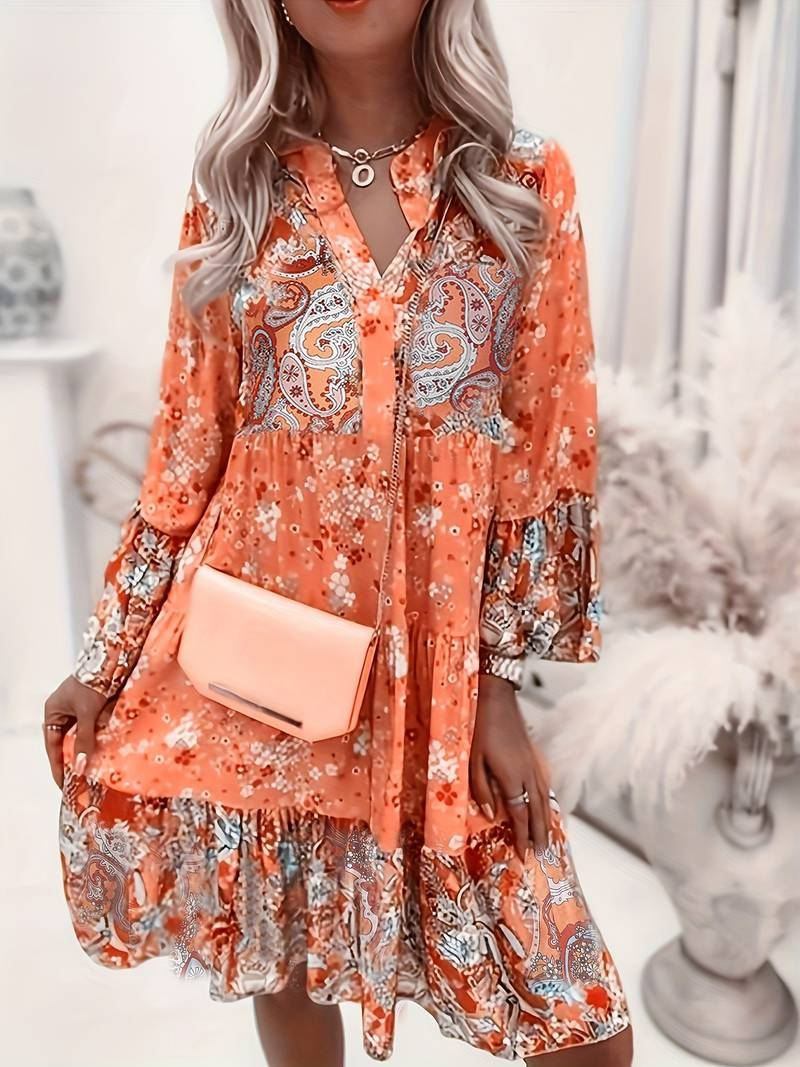 Ashley™ - Robe Boho Imprimée
