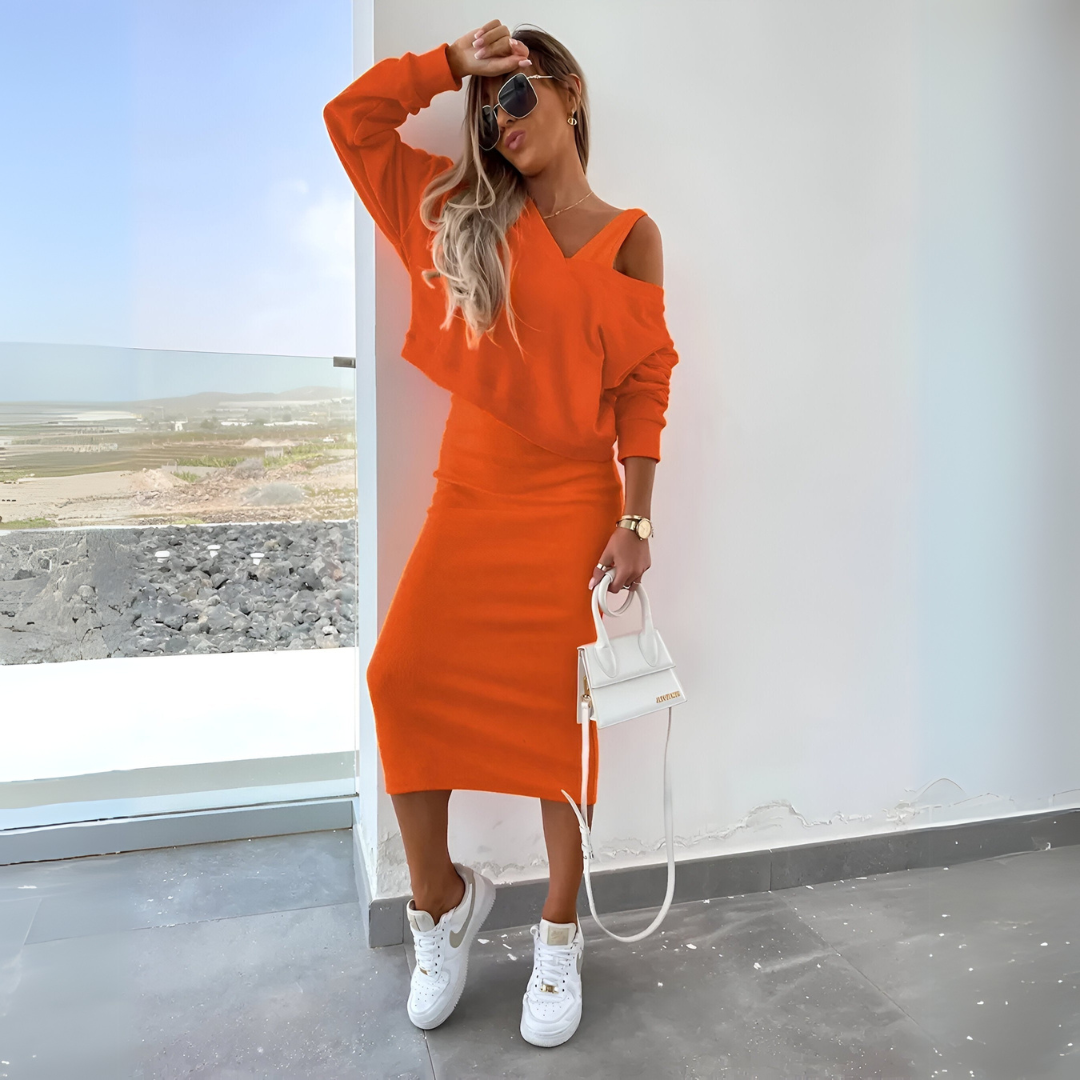 Loungewear Club™ | Ensemble Deux-Pièces Off-Shoulder