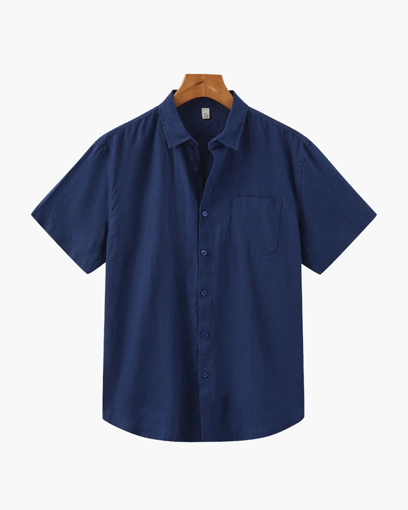 Loungewear Club™️ | Chemise en Lin (Manches Courtes)