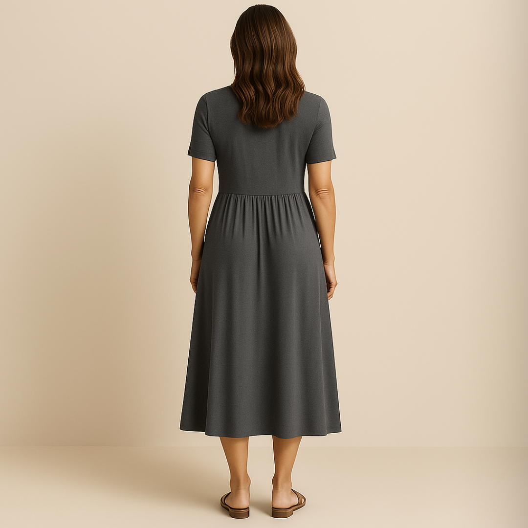 Loungewear Club™ | Robe midi à décolleté en V