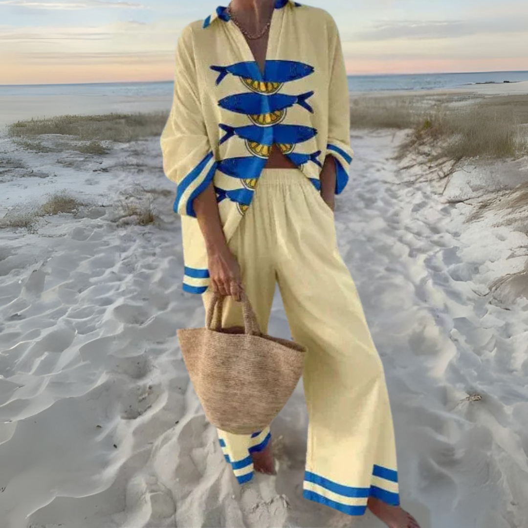 Fanny - Kimono set avec imprimé
