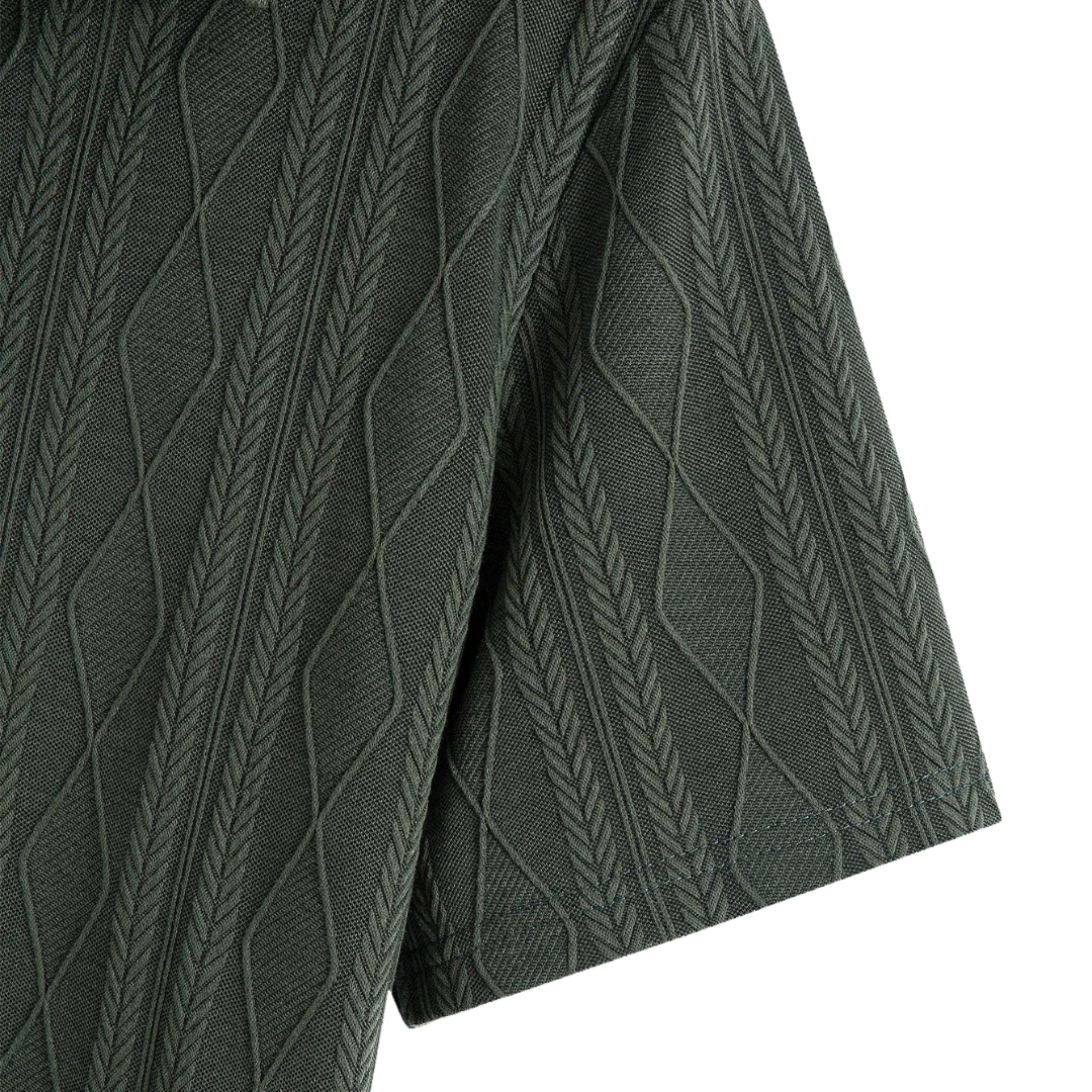 Loungewear Club™ - Polo Jacquard Tricoté avec Motif à Carreaux