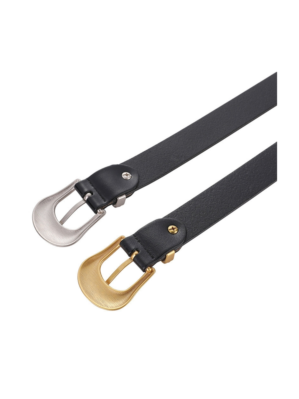 Loungewear Club™ | Ceinture en Cuir de Vache Distressée Toujours Élégante
