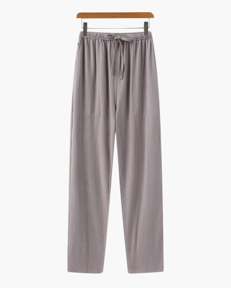 Loungewear Club™️ | Pantalon en Lin (Coupe Slim)