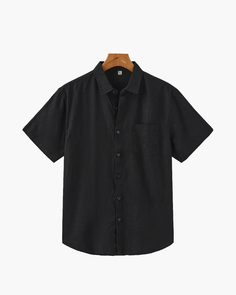 Loungewear Club™️ | Chemise en Lin (Manches Courtes)