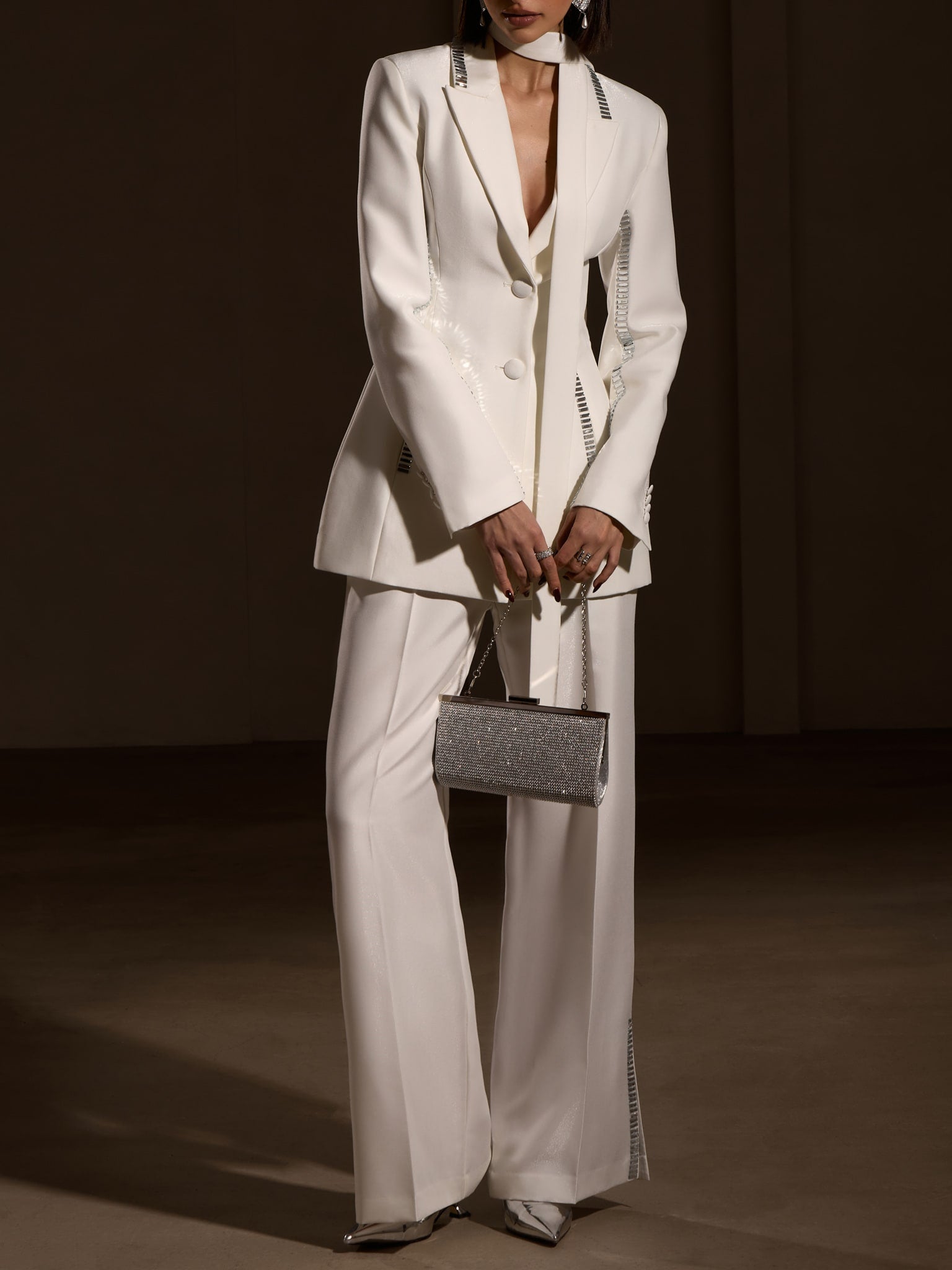 Loungewear Club™️ | Pantalon avec décorations argentées