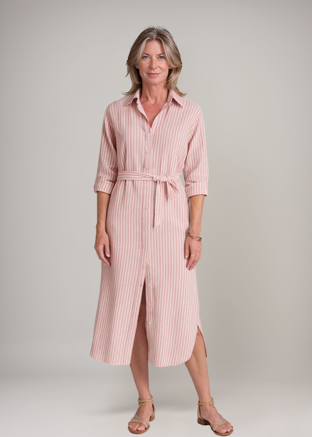 Loungewear Club™ | Robe chemise rayée