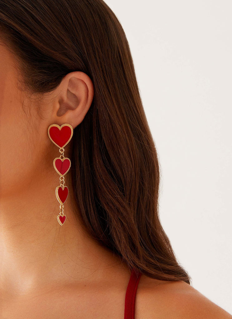 Loungewear Club™ | Boucles d'oreilles Red Love