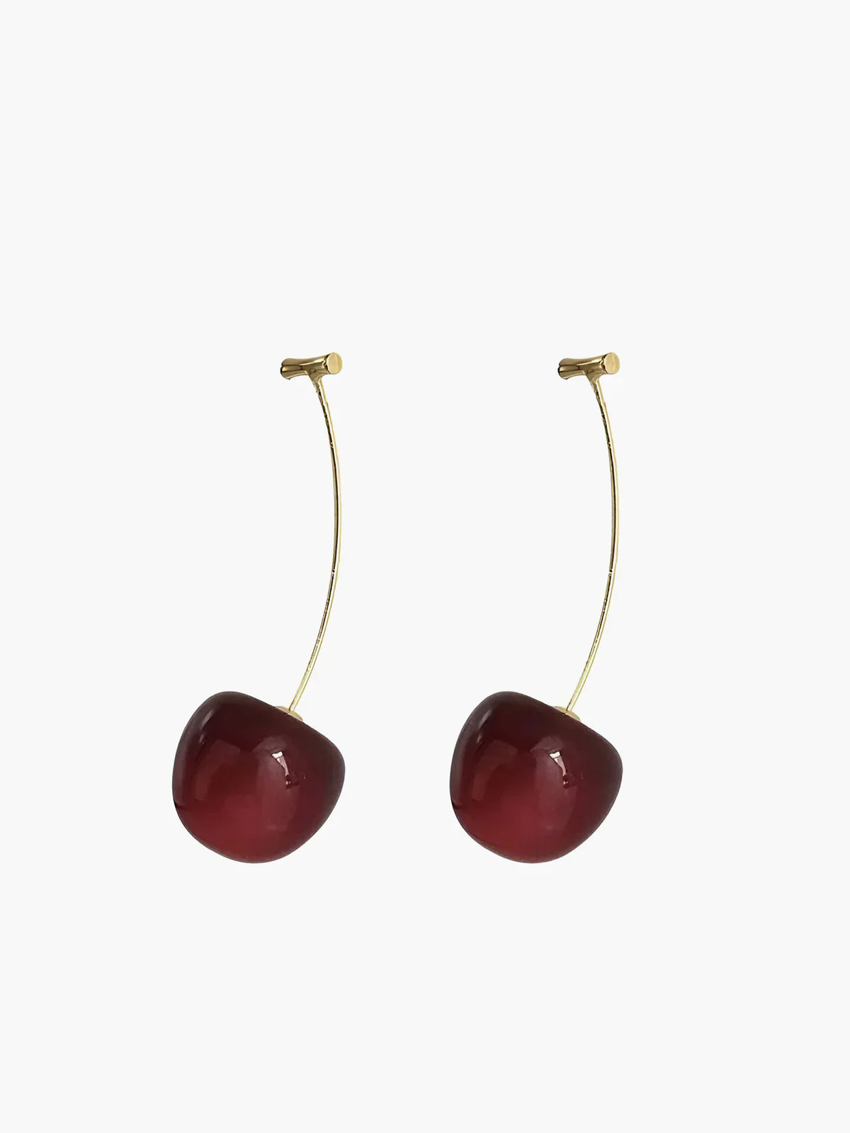 Loungewear Club™ | Boucles d'oreilles Cherry Drop Bourgogne