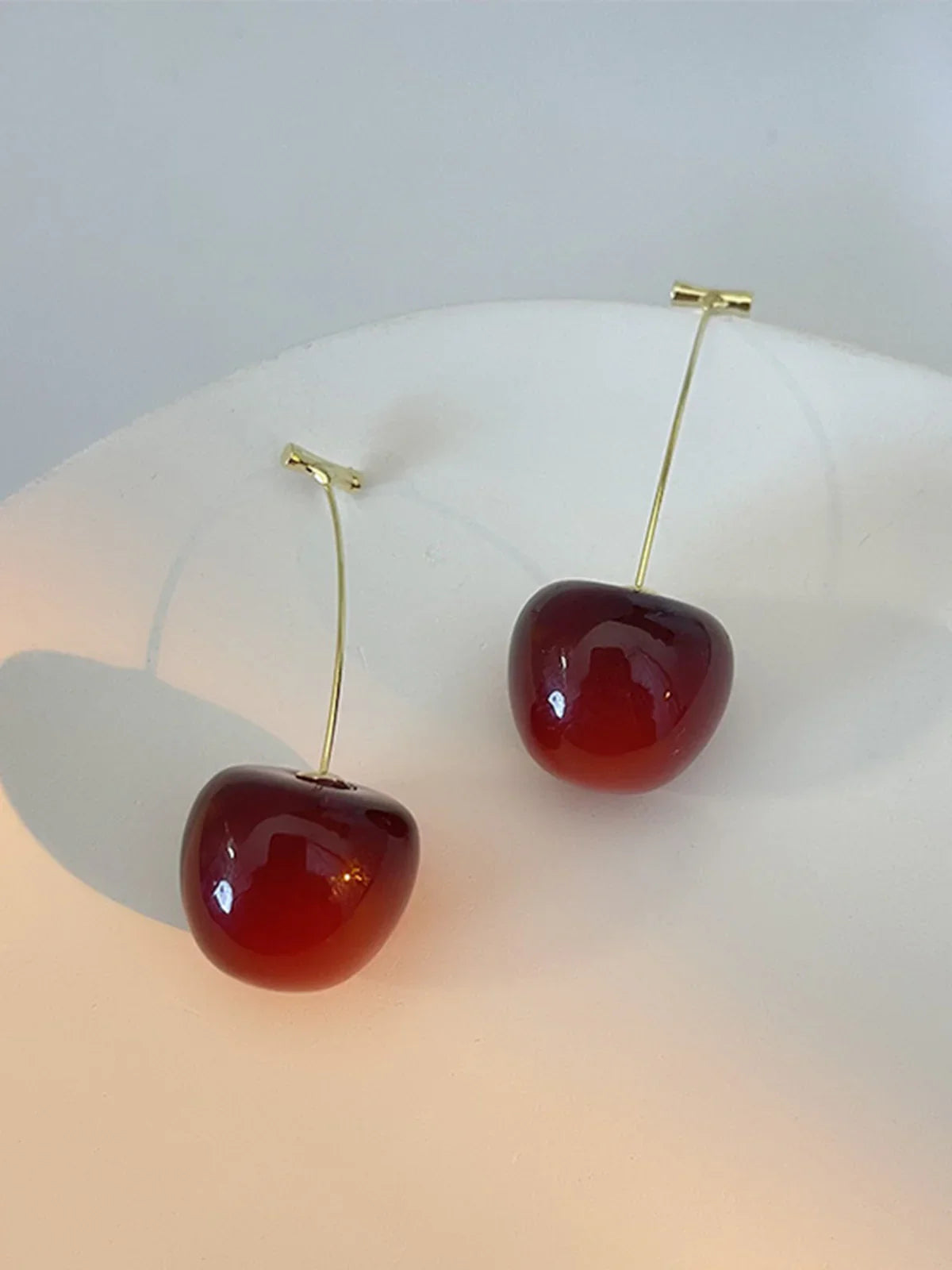 Loungewear Club™ | Boucles d'oreilles Cherry Drop Bourgogne