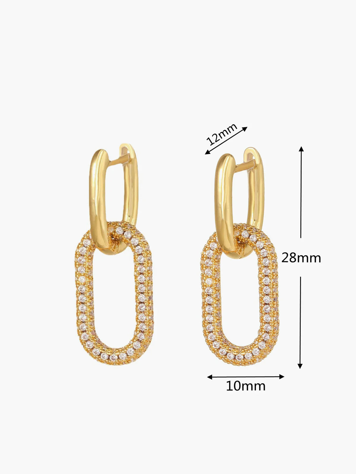 Loungewear Club™ | Boucles d'oreilles pendantes en zircon
