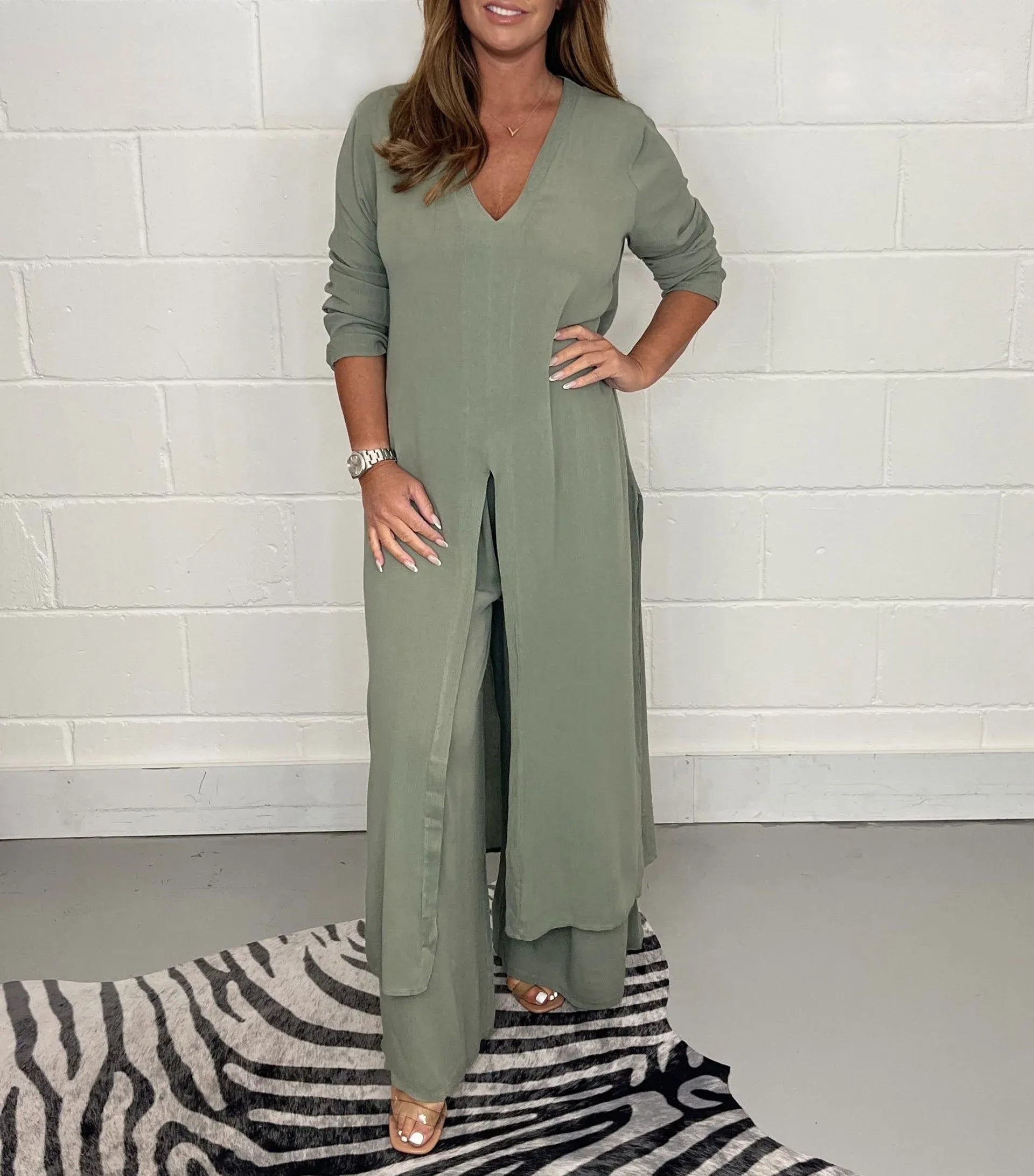 Loungewear Club™ | Ensemble Deux-Pièces Élégant et Fluide