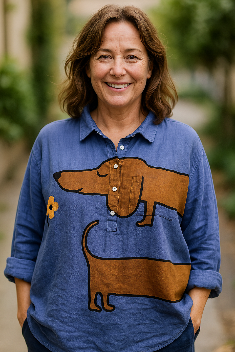 Palmira | Chemise Oversize avec Design Canin