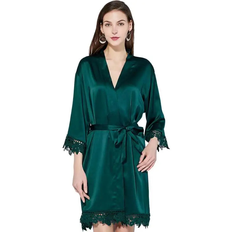 Loungewear Club™️ | Pyjama en satin de soie et dentelle