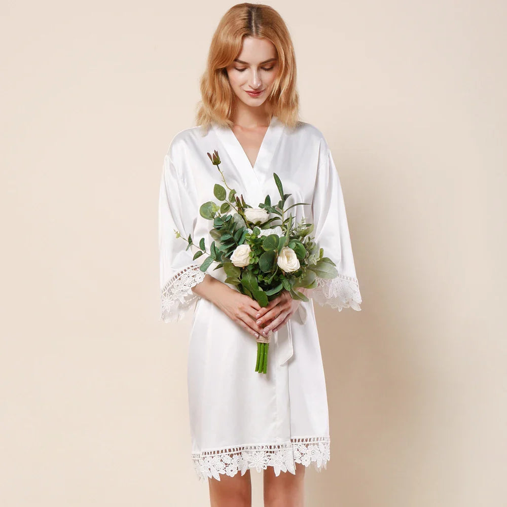Loungewear Club™️ | Pyjama en satin de soie et dentelle
