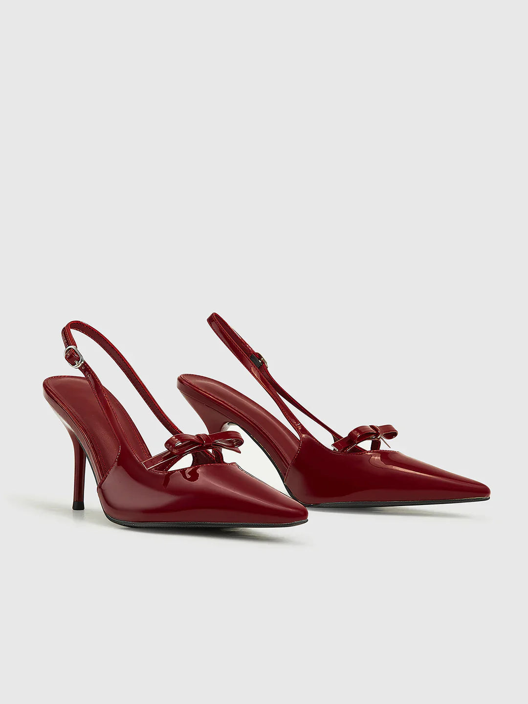 Loungewear Club™ | Escarpins Slingback à Bout Pointu Décorés d'un Nœud