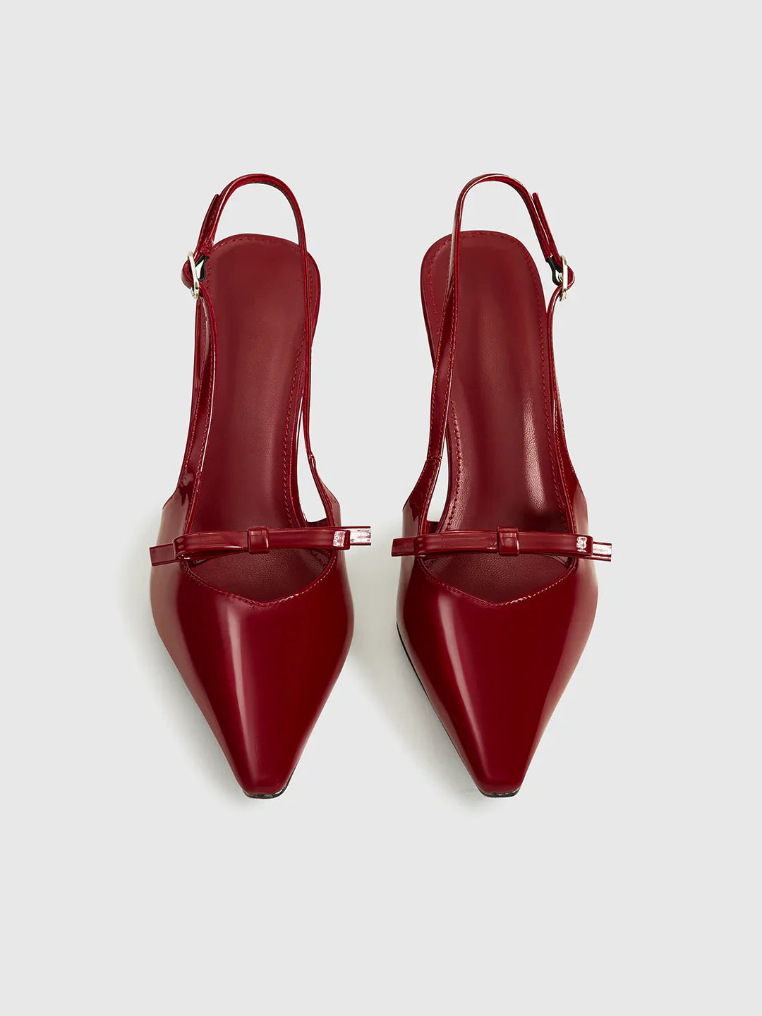 Loungewear Club™ | Escarpins Slingback à Bout Pointu Décorés d'un Nœud