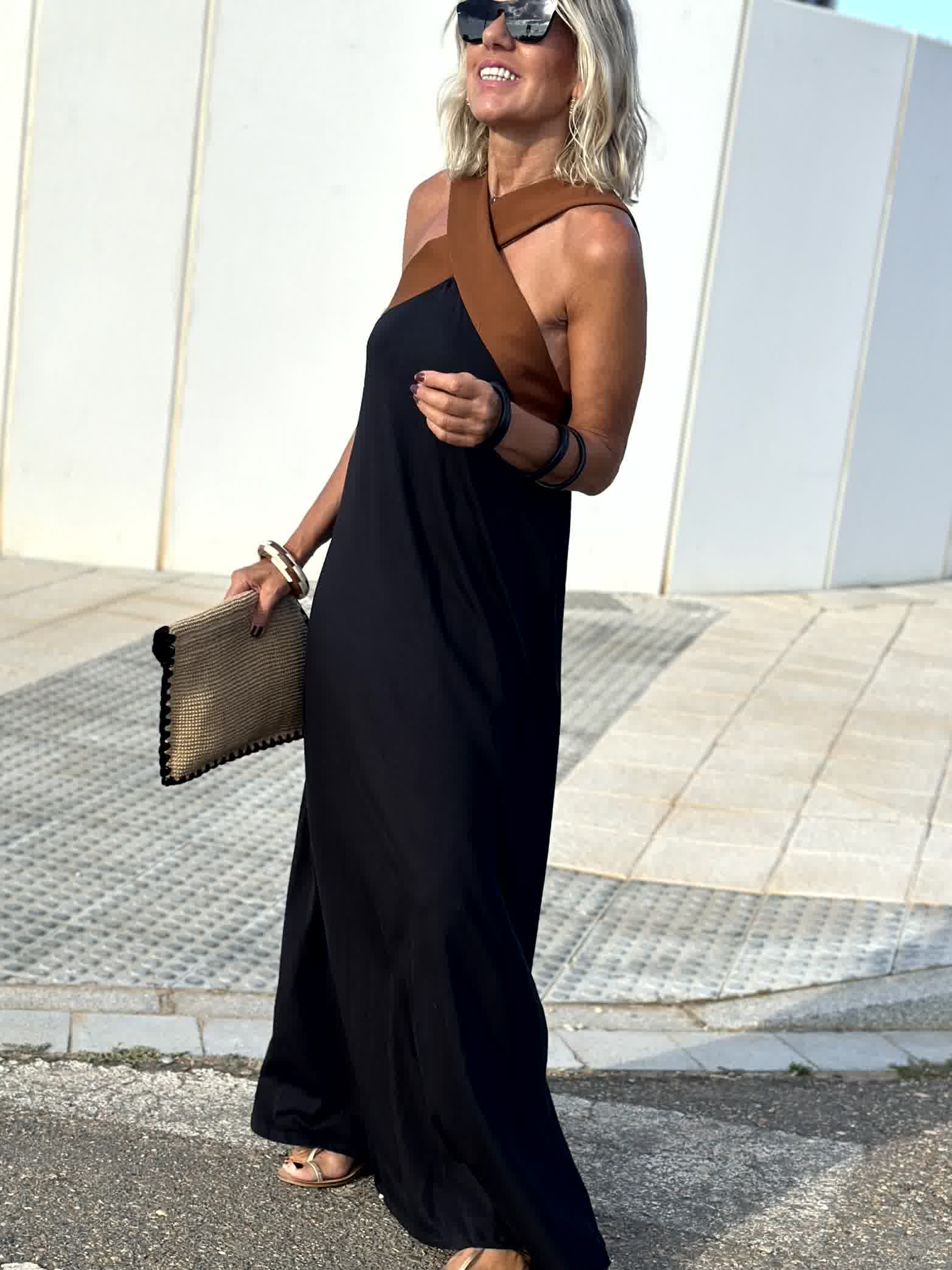 CANELA | Robe à décolleté croisé