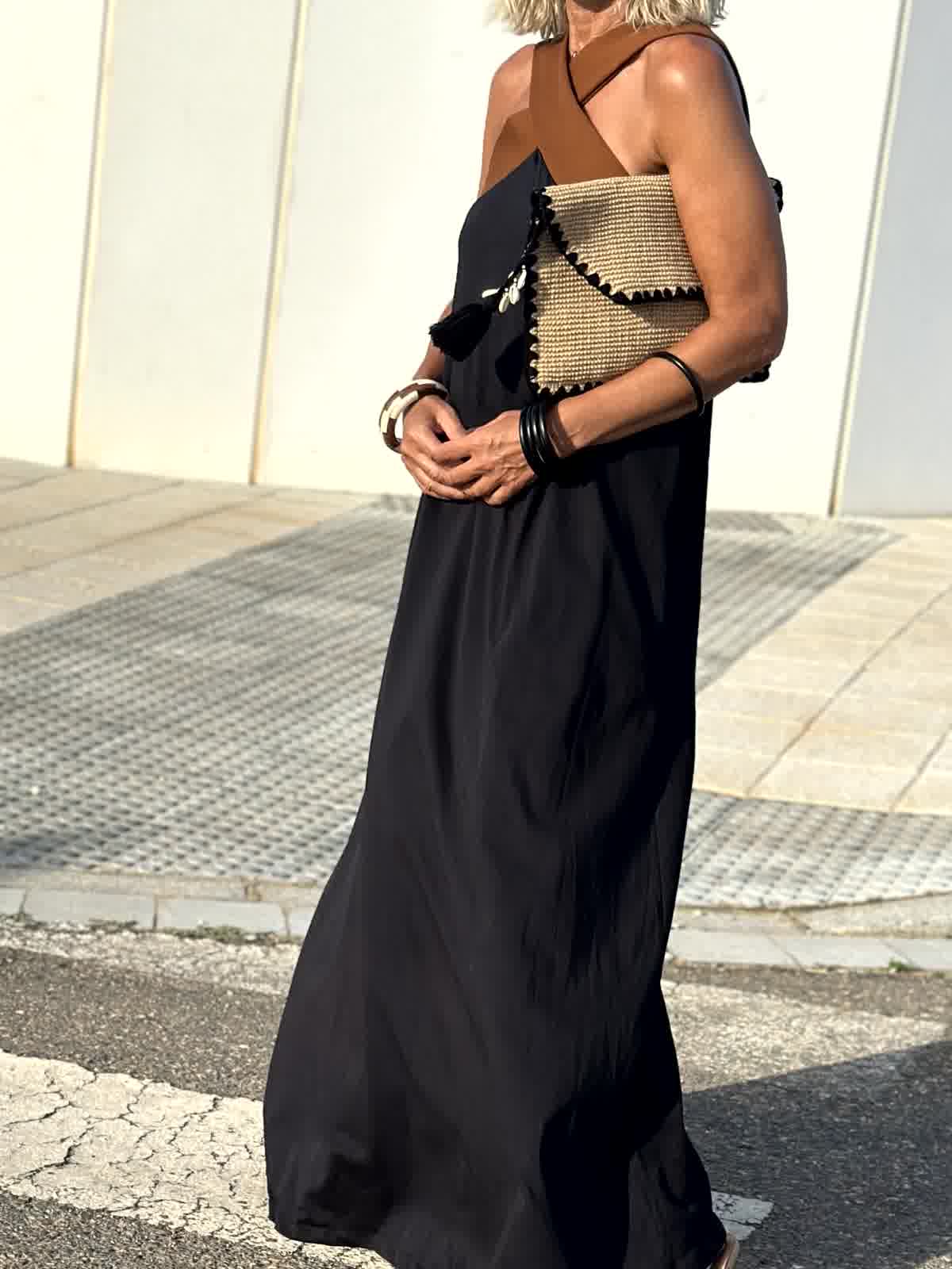 CANELA | Robe à décolleté croisé
