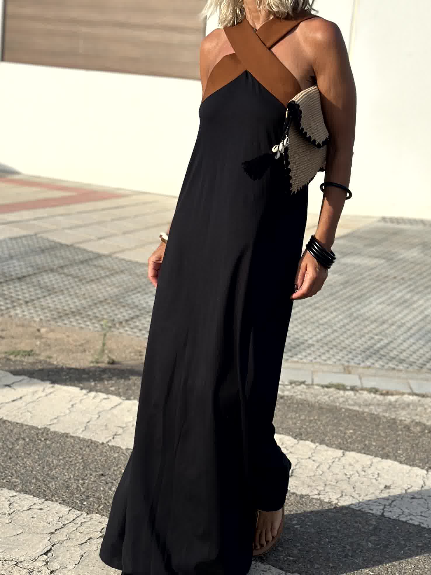 CANELA | Robe à décolleté croisé