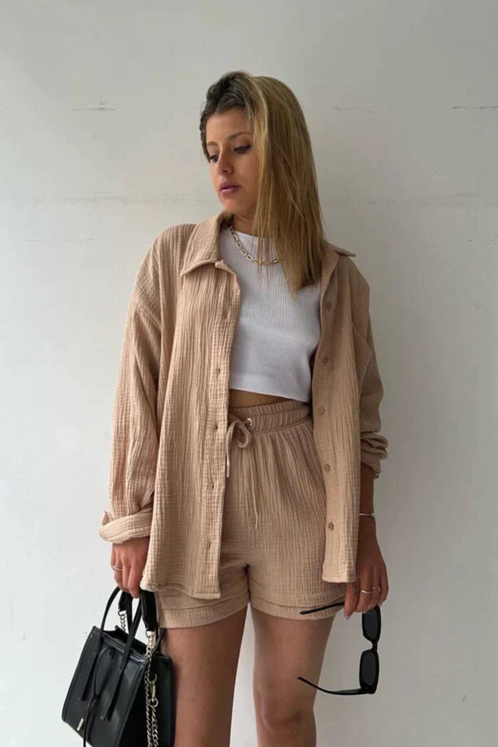 Loungewear Club™ | Ensemble de Lounge en Coton Aéré