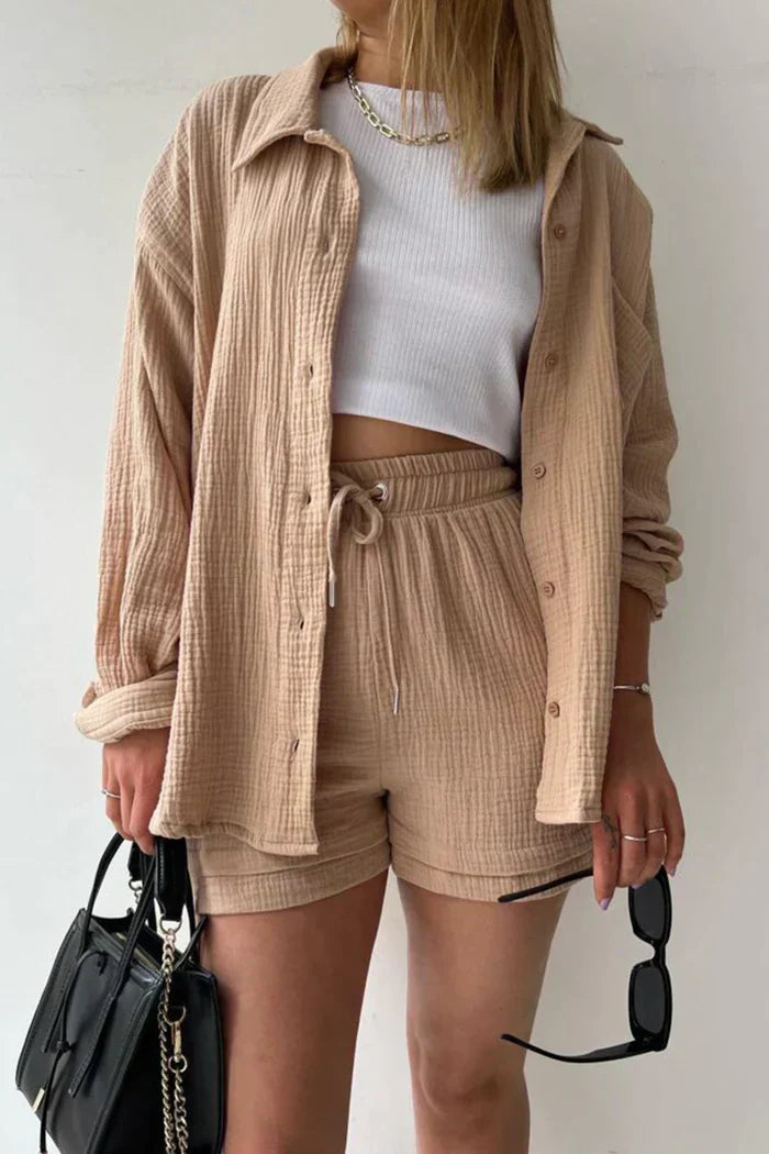 Loungewear Club™ | Ensemble de Lounge en Coton Aéré