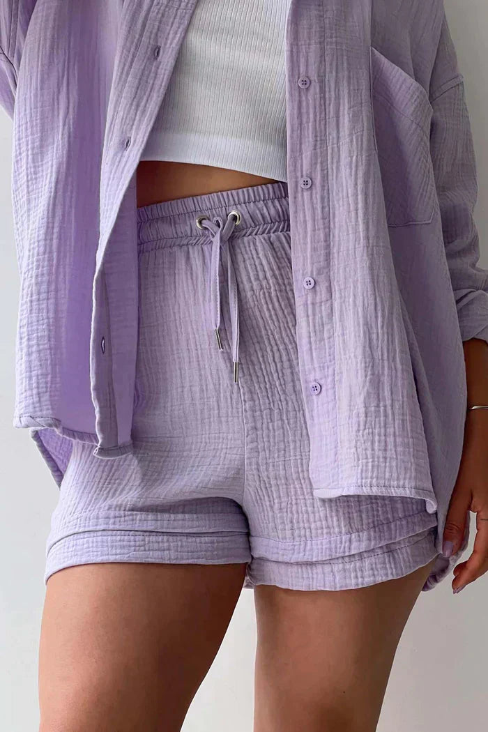 Loungewear Club™ | Ensemble de Lounge en Coton Aéré