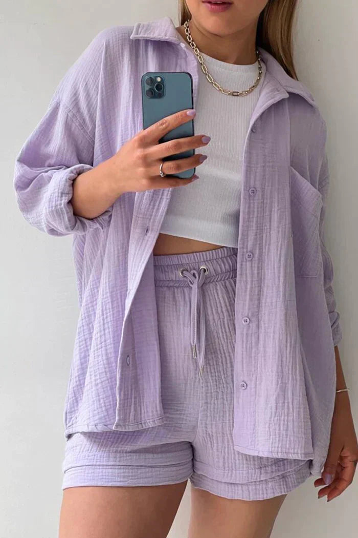 Loungewear Club™ | Ensemble de Lounge en Coton Aéré