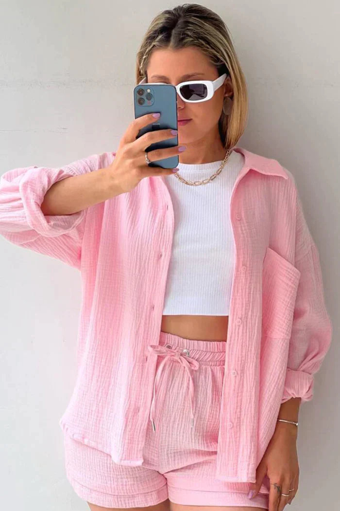 Loungewear Club™ | Ensemble de Lounge en Coton Aéré