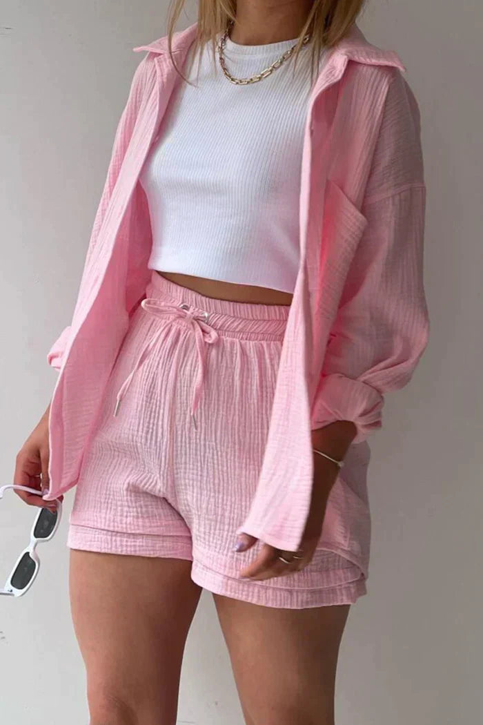 Loungewear Club™ | Ensemble de Lounge en Coton Aéré