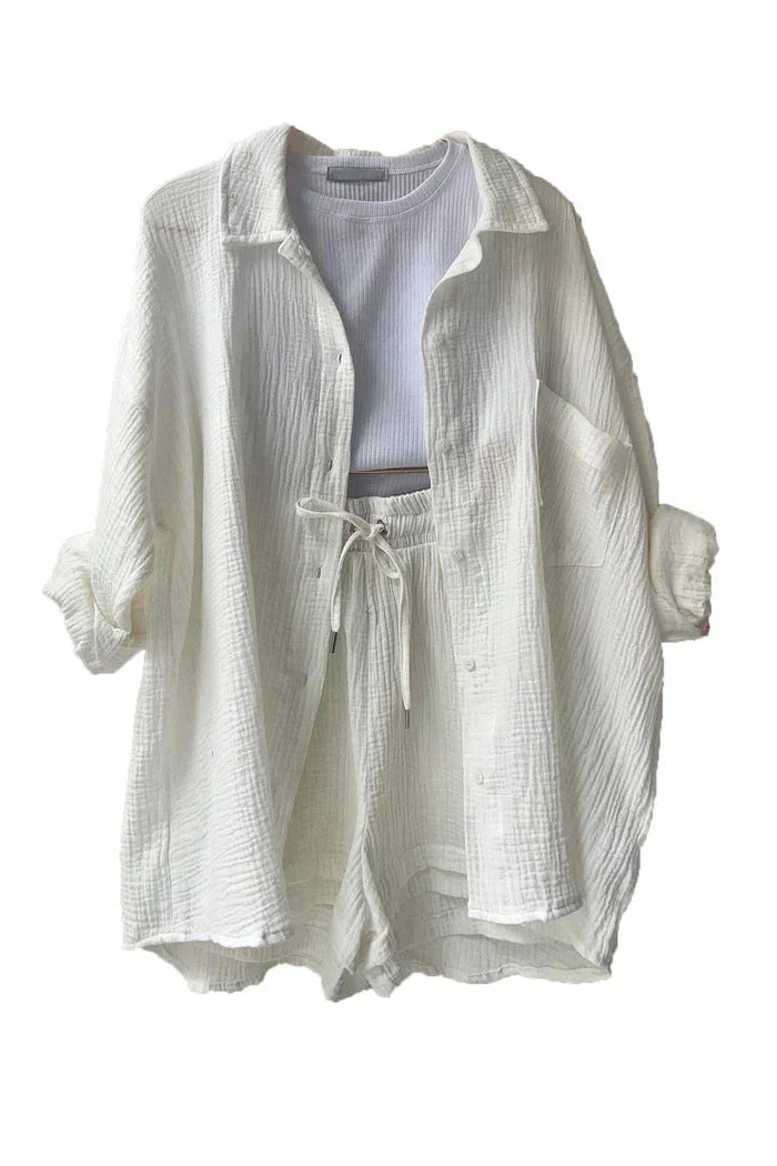 Loungewear Club™ | Ensemble de Lounge en Coton Aéré