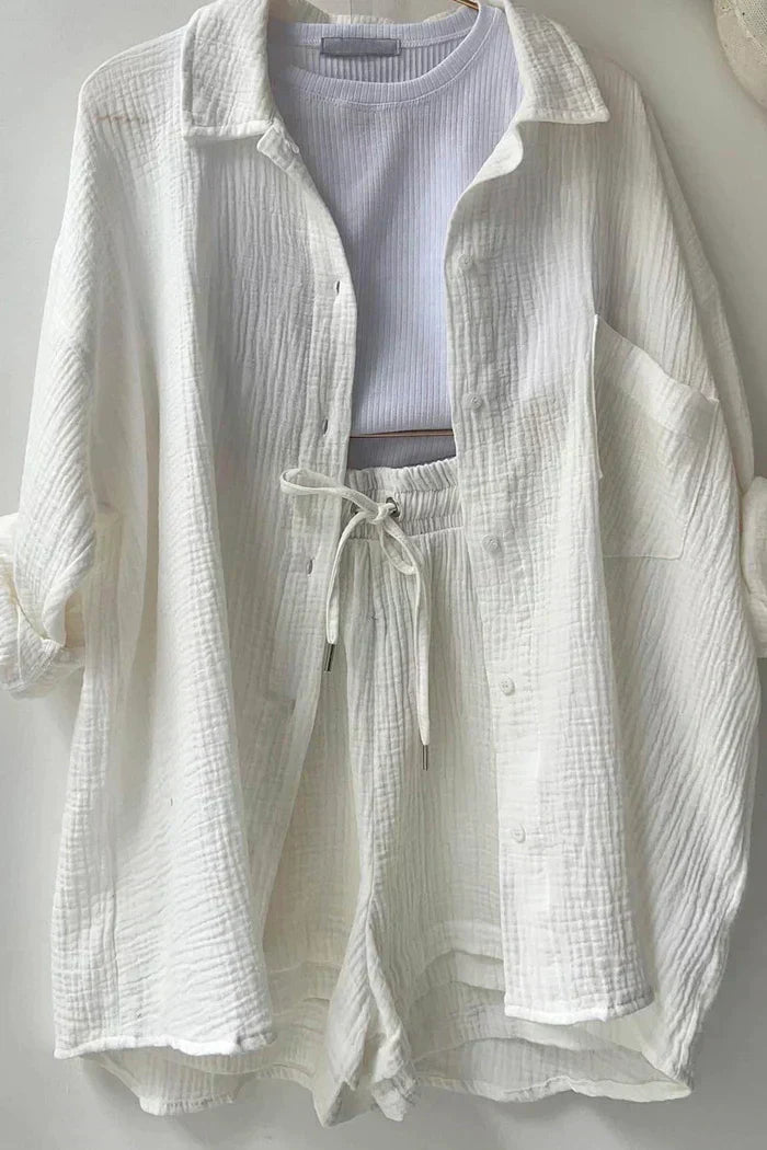 Loungewear Club™ | Ensemble de Lounge en Coton Aéré