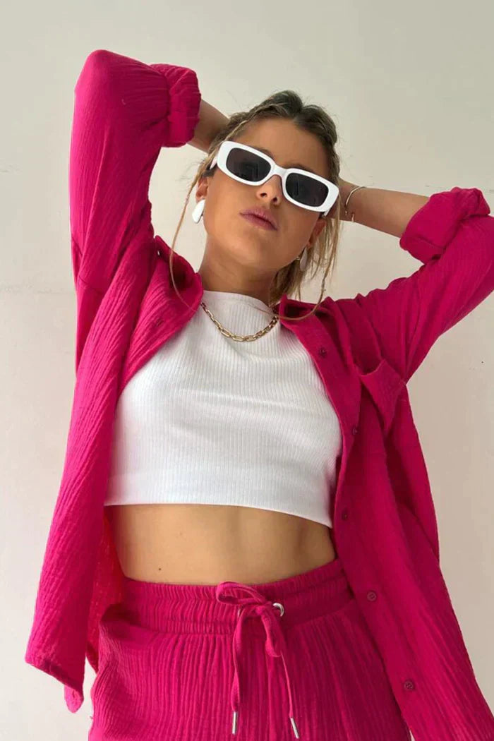 Loungewear Club™ | Ensemble de Lounge en Coton Aéré