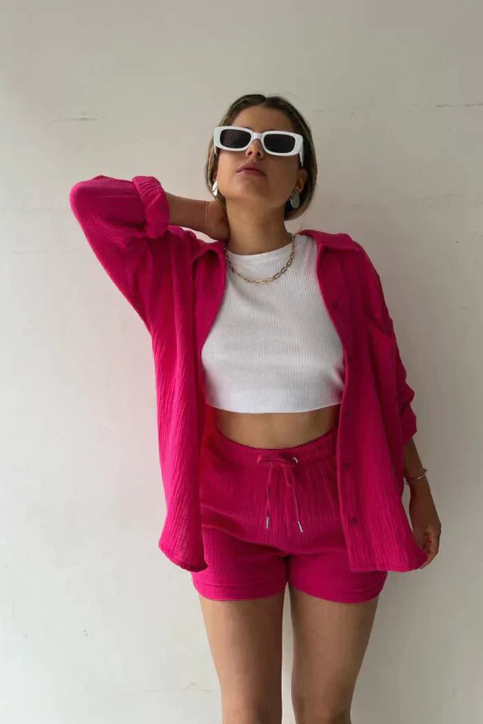 Loungewear Club™ | Ensemble de Lounge en Coton Aéré