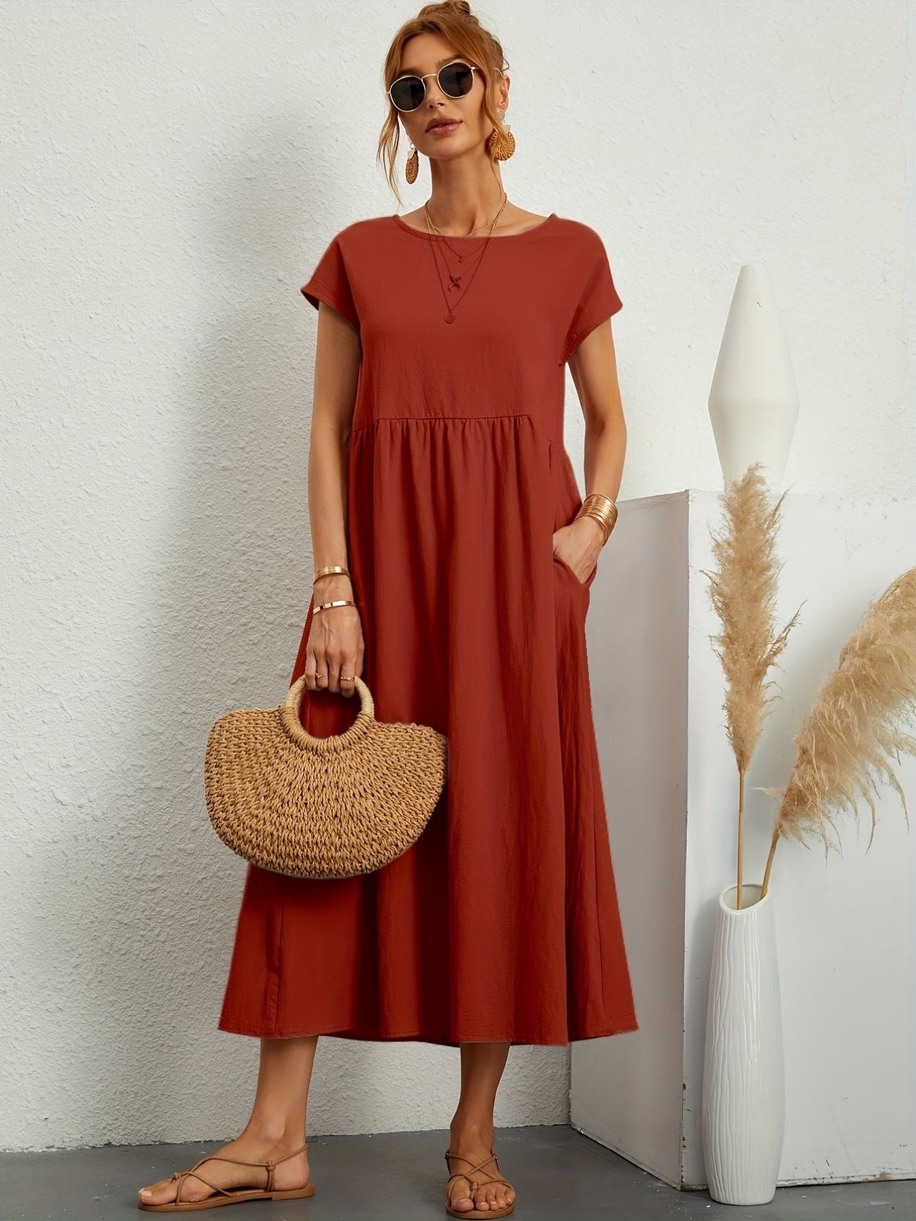 Caroline™ - Robe Décontractée Élégante