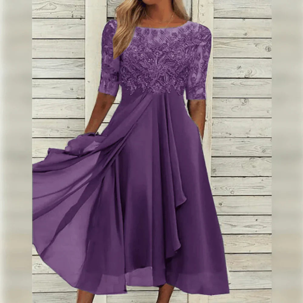 Loungewear Club™ | Robe en Chiffon Élégante