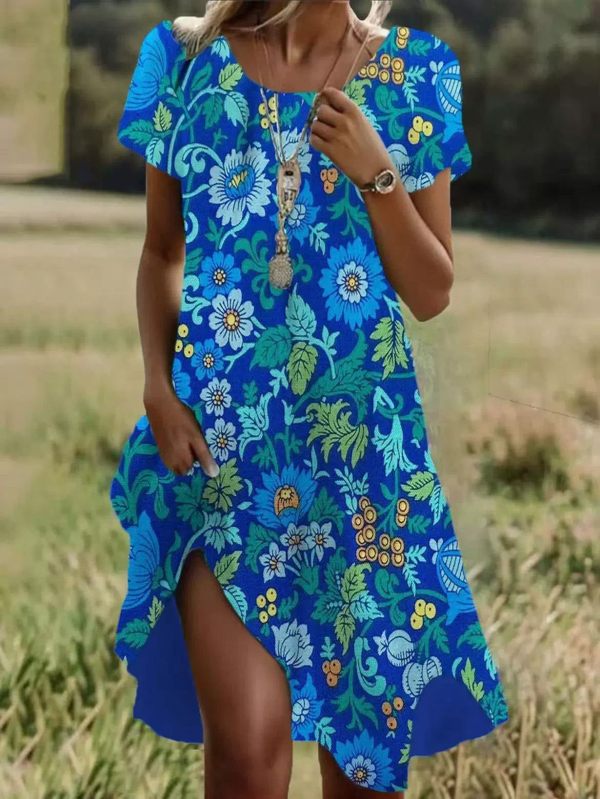Zélie | robe décontractée à manches courtes