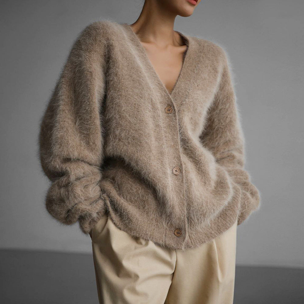 Loungewear Club™ | Cardigan doux à col en V