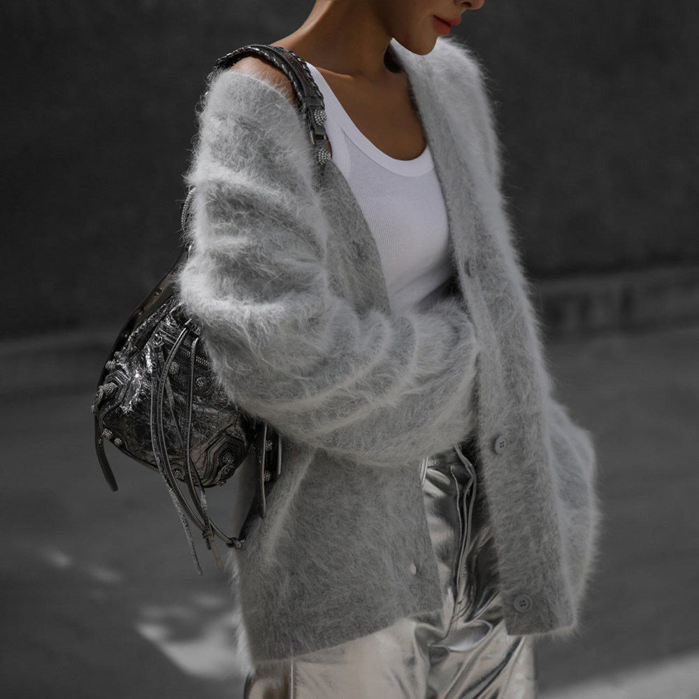 Loungewear Club™ | Cardigan doux à col en V