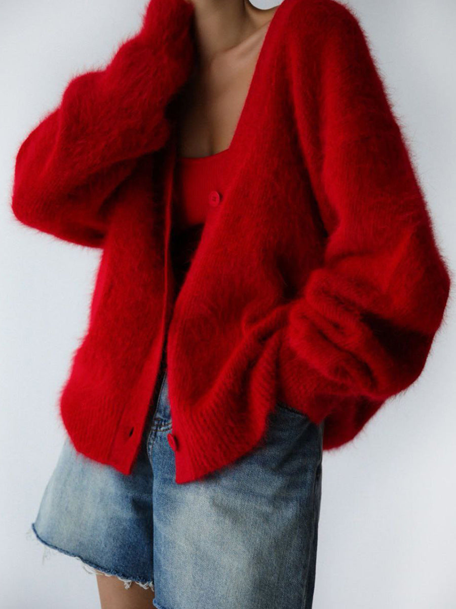 Loungewear Club™ | Cardigan doux à col en V