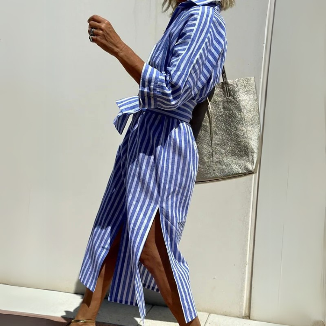 Loungewear Club™️ | Chemise élégante à rayures