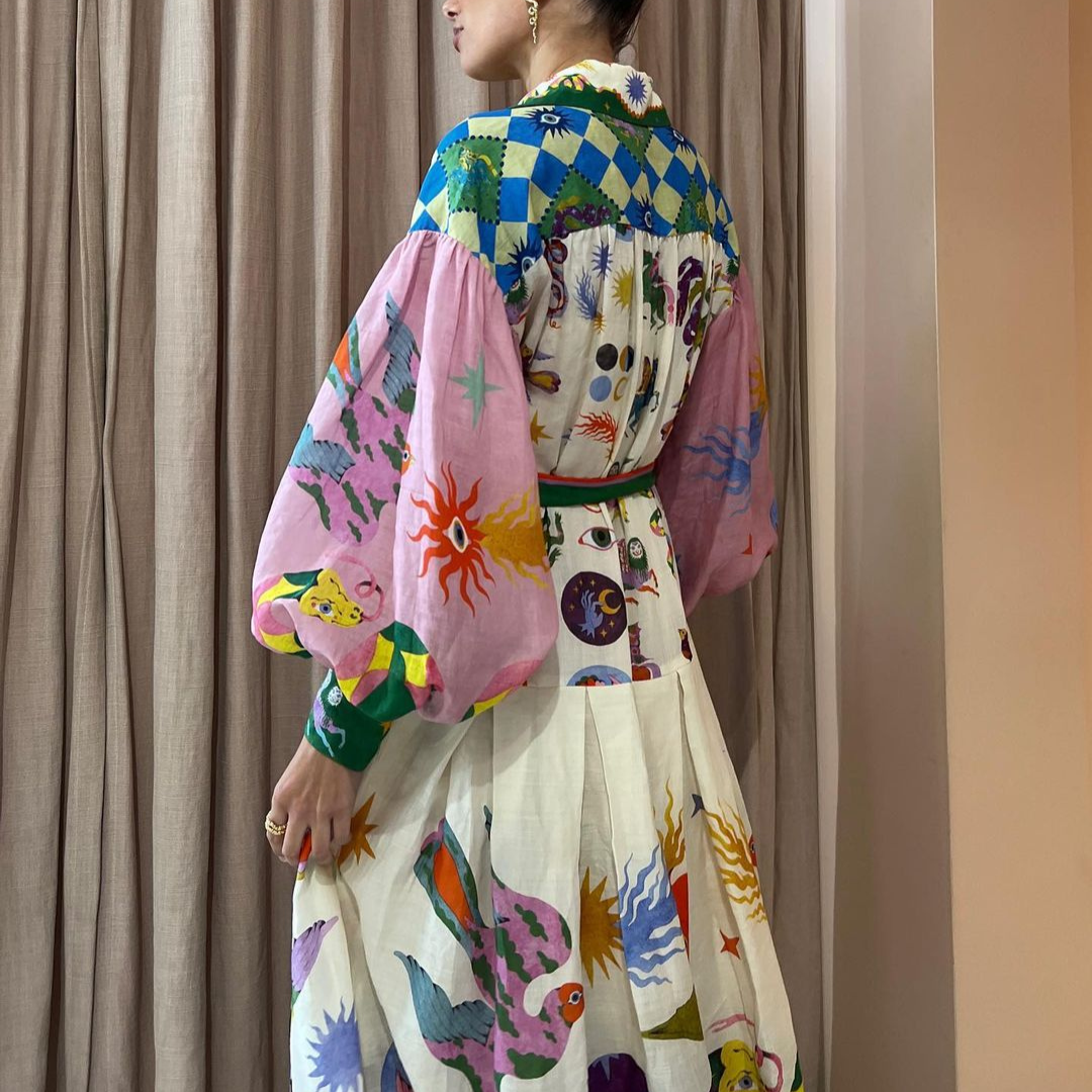 Loungewear Club™️ | ROBE LONGUE À MOTIF