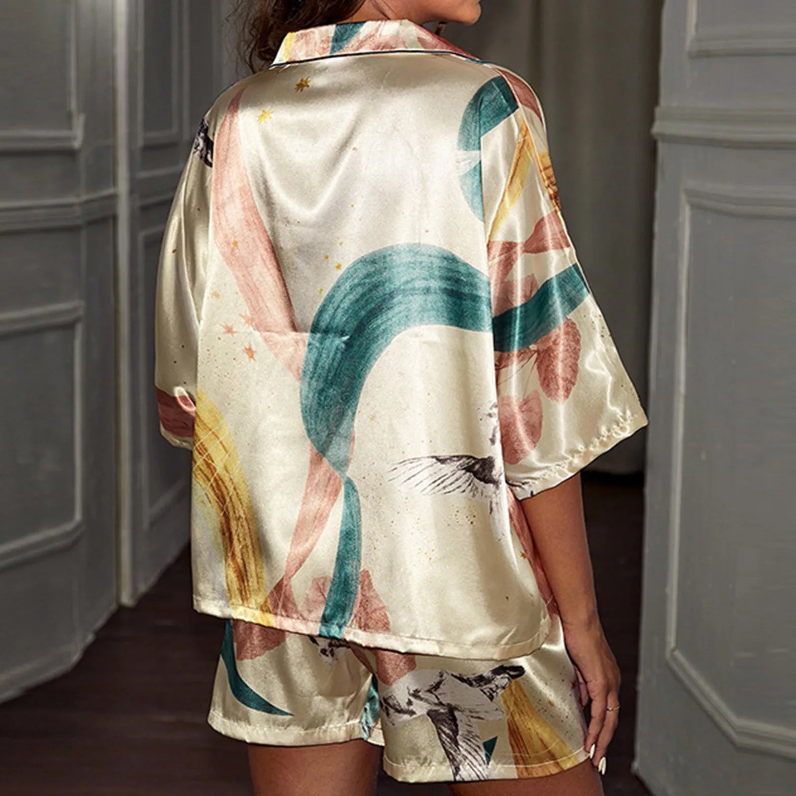 Loungewear Club™️ | Pyjama en satin de soie