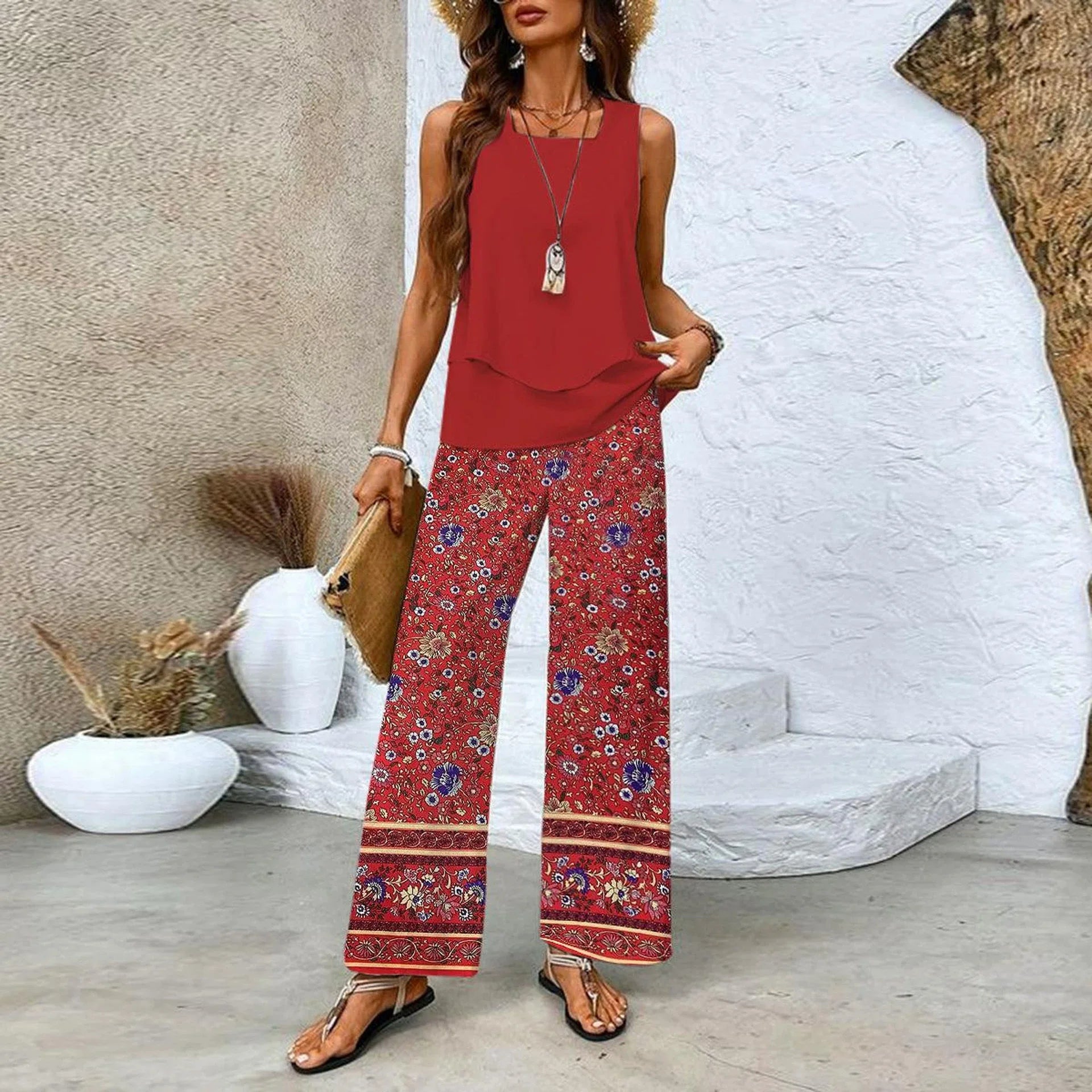Loungewear Club™ | Ensemble à imprimé tropical